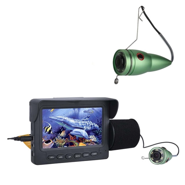 Portable Video Fish Finder 4.3 Inch IPS LCD Monitor 6PCS LED Night Vision Fishing Camera Kit For Winter Underwater Ice Fishing ,High Definition
