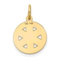thumbnail image 4 of 14K Yellow Gold Small High Polish EMT Medical Pendant, 4 of 5