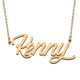 thumbnail image 1 of Collar con el nombre de HUAN XUN personalizado para la madre, chapado en oro de 18 quilates, 1 of 5