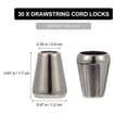 thumbnail image 3 of KAKOWELY 30pcs Alloy Drawstring Cord Locks Metal Rope Stoppers Drawstring Rope Ends,0.67X"X0.47"X0.35", 3 of 4