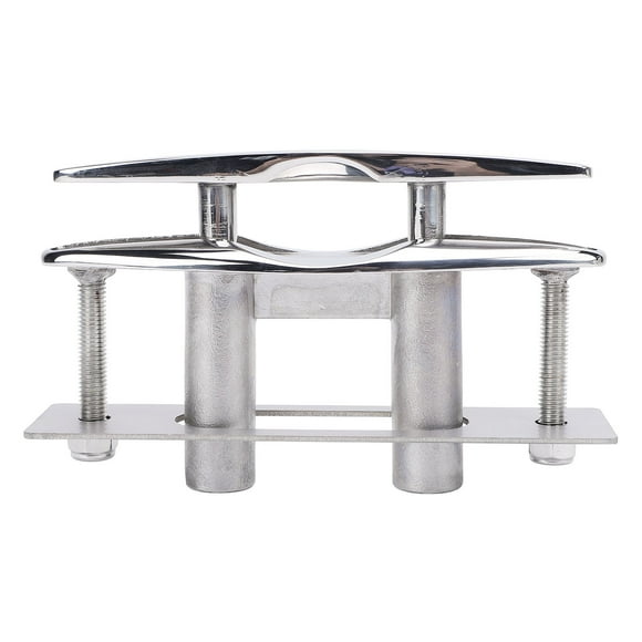 Retractable Flush Mount Dock Cleat, Pull Up Boat Cleat Secure Fixation Highly Polished with Back Plate for Yacht