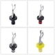 thumbnail image 5 of Monstrate Copas de vino fáciles de limpiar para un mantenimiento sin esfuerzo Copas de vino de plástico de tamaño portátil Copas de vino Barra de herramientas negro y negro 1, 5 of 6
