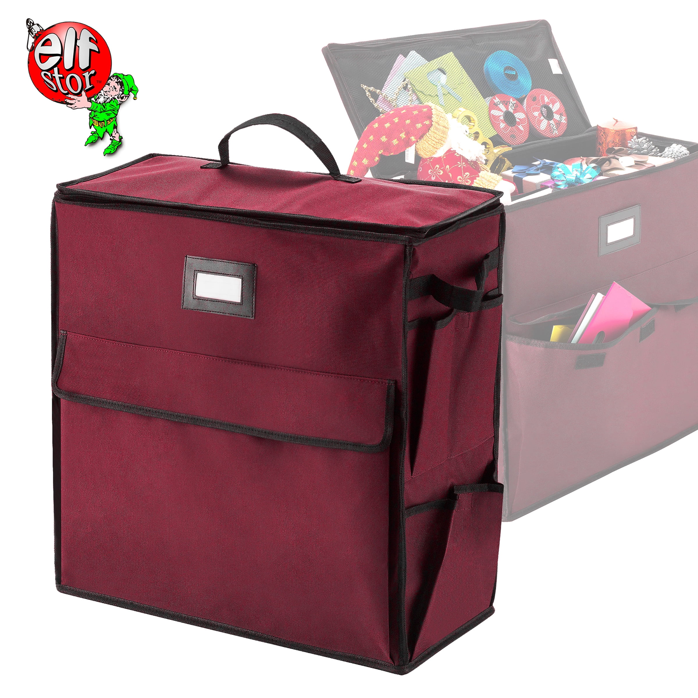 DTX International Elf Stor Ultimate Organizer Holiday Storage for Gift Wrap and Bags