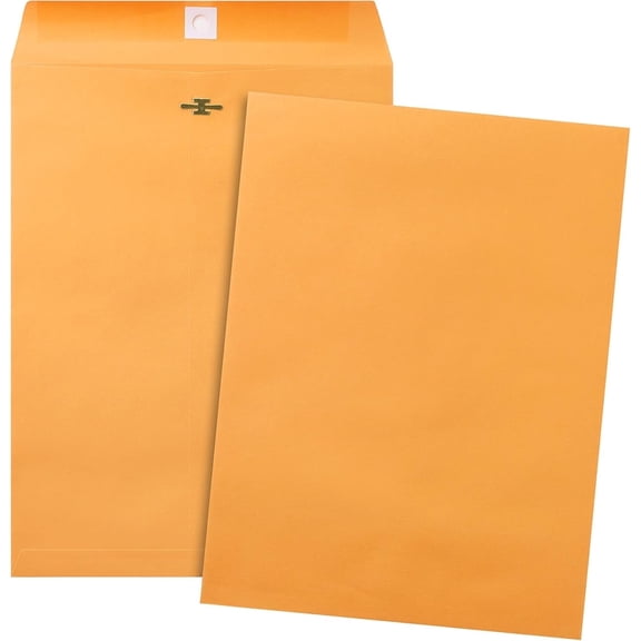 Clasp Envelopes 9x12, 15 Pack Clasp Closures for Storing or Mailing, Brown Kraft Manilla Envelopes with Clasp Closure for Business, Legal, Office, Home and School