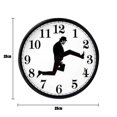 thumbnail image 1 of Relojes de pared tontos Relojes de pared que no hacen tictac Reloj fácil de instalar (Negro) Ehuebsd  Libre de BPA, 1 of 8