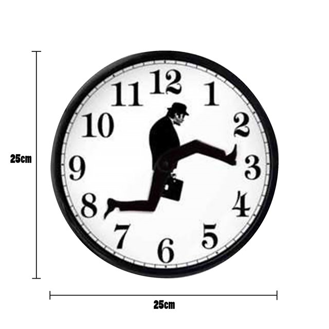 Relojes de pared tontos Relojes de pared que no hacen tictac Reloj fácil de instalar (Negro) Ehuebsd Libre de BPA