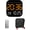 A, variant on Hangable Standalone Square Clock, Large LED Wall Clock with Remote for Home and Office