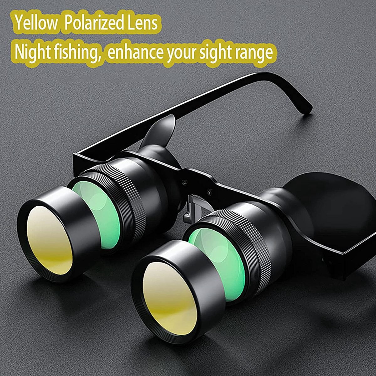 Professional Fishing Binoculars for Bird Watching,Theater, Portable Telescope Zoom Magnifier with 2 Polarized Lenses