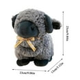 thumbnail image 3 of Cute Sheep Doll Plush Toy Scarf Sheep Doll Rag Doll, 3 of 8