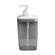 thumbnail image 1 of Dispensador de jabón de manos 420 ml, multifuncional, compacto, transparente, rellenable, para loción gris, 1 of 9