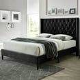 thumbnail image 4 of Better Home Products Amelia Velvet Tufted Full Platform Bed with Easy Assembly, Black, 4 of 5