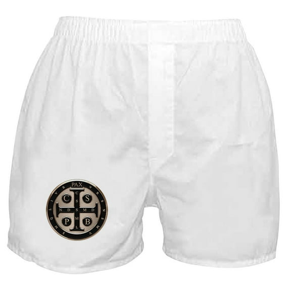 CafePress - St. Benedict Medal Boxer Shorts - Men's Novelty Boxer Shorts