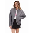 thumbnail image 4 of Women'S Button Up Jackets Jackets Long Sleeve Open Front Jackets Pockets Winter Casual Trendy Varsity Jacket Gray M, 4 of 9