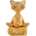 thumbnail image 2 of Figura de gato de Buda caprichosa, coleccionable de yoga de meditación, regalos para amantes de los gatos Kuyhfg Bienvenido a Kuyhfg, 2 of 5