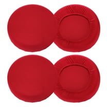 Uxcell 4 Pack Stool Covers Round, 16-20 Inch Bar Stool Covers Washable Dustproof Slipcover Seat Cushion with Elastic for Bar Kitchen Living Room Decor, Red