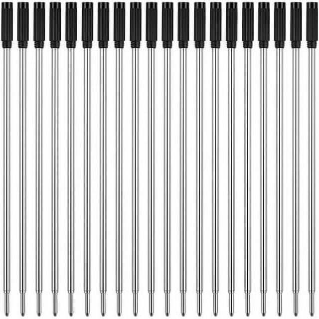 HLONK Cross Compatible Ballpoint Pen Refills 20 Pack 1.0mm Medium Point- Smooth Writing Replaceable German Ink Refill