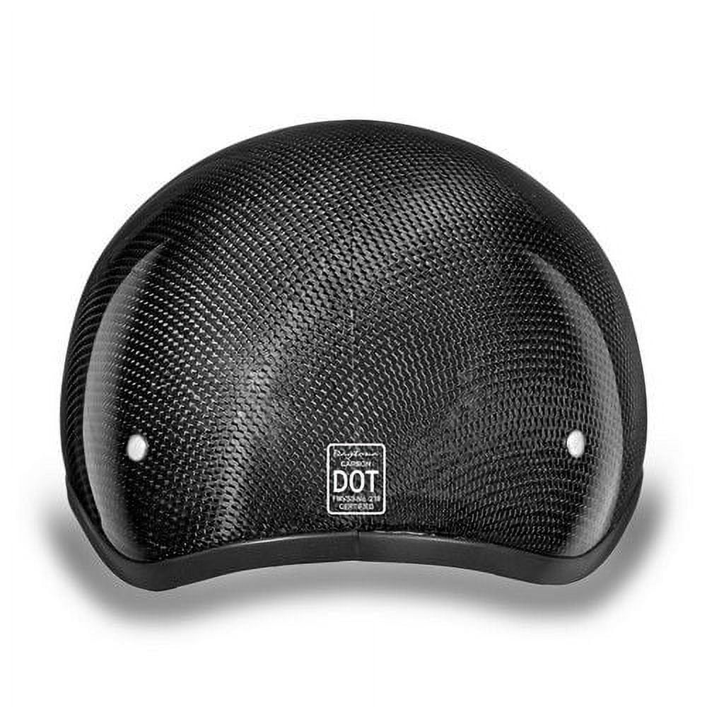 Daytona Helmets Slim Line Skull Cap D.O.T. Approved Half Shell Motorcycle Helmet