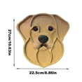 thumbnail image 3 of Dog Face Shaped Charcuterie Board Wood Serving Platter for Cheese Meat Fruit Appetizers, Unique Animal Design Serving Tray for Party Decor, Gift Idea E032 A, 3 of 7