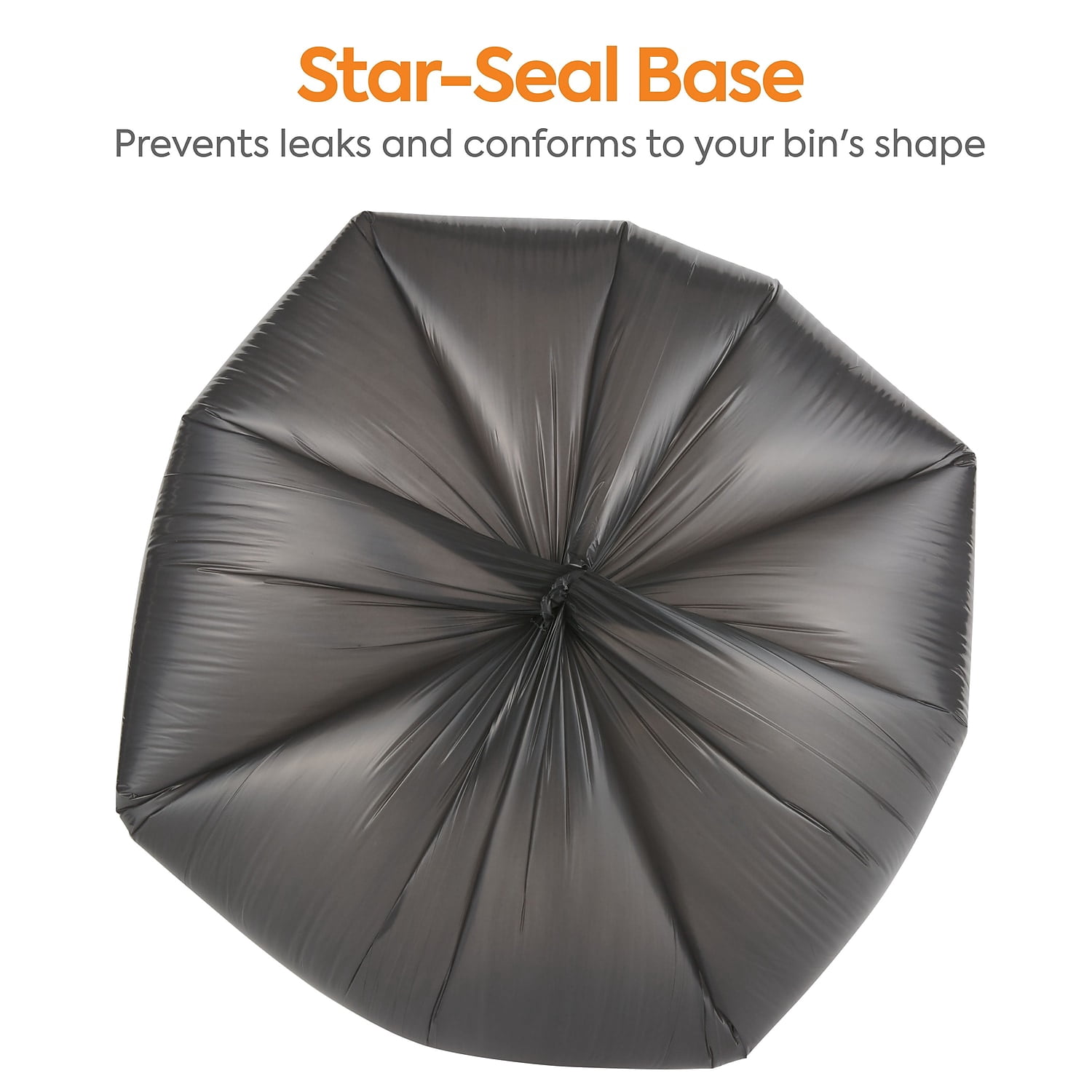 Staples Coastwide Professional 12-16 Gallon Trash Bag 24" x 32" Low Density 0.35 mil Black 1000