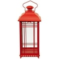 thumbnail image 6 of Northlight Mission Style Metal Candle Lanterns - 19.5" - Red - Set of 3, 6 of 9