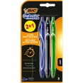 thumbnail image 1 of BIC Gel-ocity Rollerball Pens with Contoured Rubber Grip, Medium Point, 0.7mm, Assorted Ink Colors, 3 Count, 1 of 4