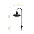 thumbnail image 4 of Better Homes & Gardens Corbyn Solar Powered Matte Black Metal Landscape LED Pathway Downlight, 20 Lumens (2-Pack), 4 of 7