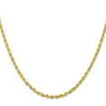 thumbnail image 2 of 10K Yellow Gold Rope Chain Styles Necklace 2.75 mm D/C Quadruple 30 inch, 2 of 4