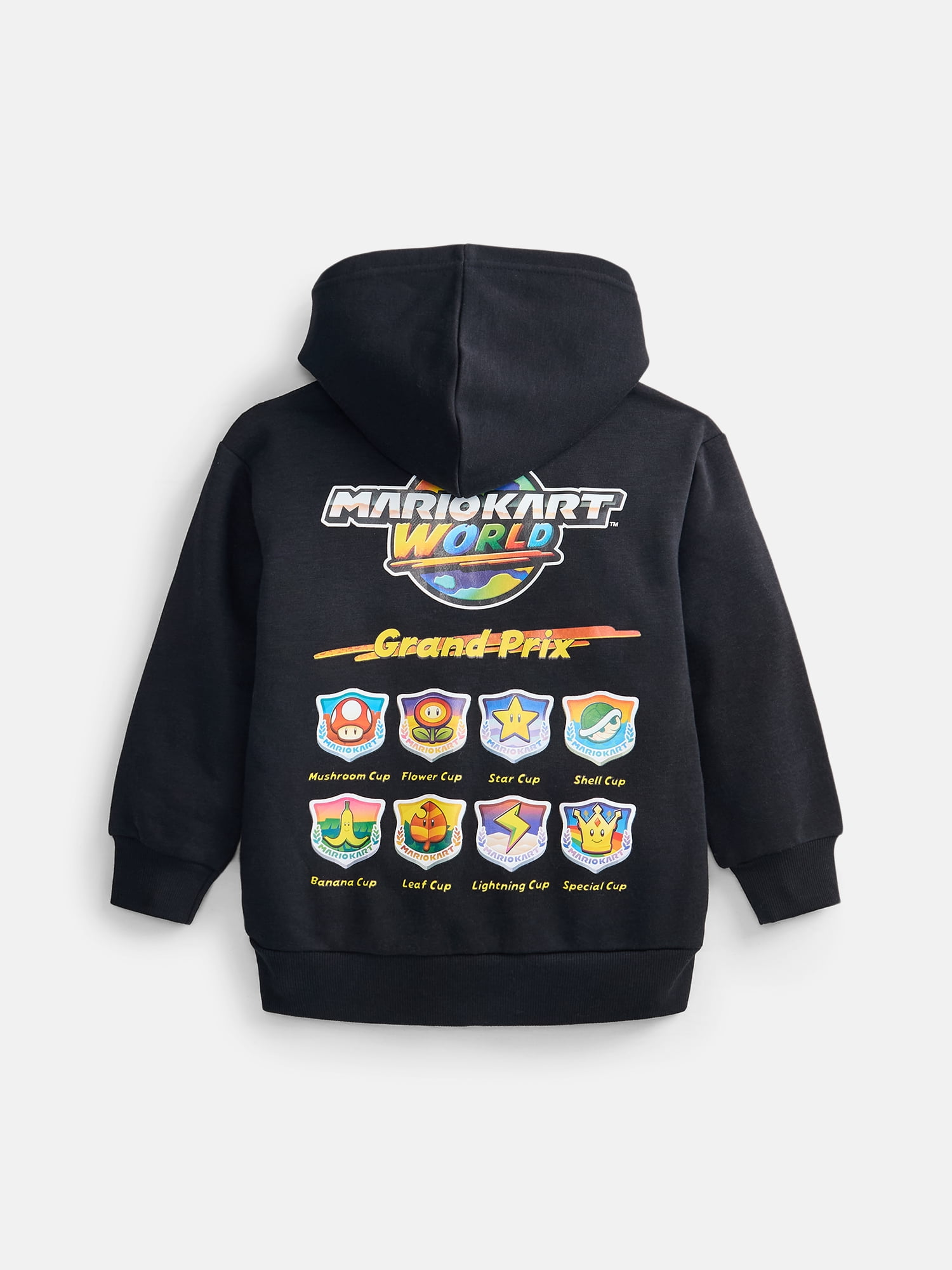Mario Kart World Graphic Fleece Hoodie, Sizes 4-18