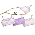 thumbnail image 2 of Wolled Kids Girls Stretch Sports Bra for Teens Cotton Training Bras with Adjustable Straps for 7-12Y, 2 of 9