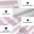 thumbnail image 6 of Pink Stripe Outdoor Rug for Patio/Deck/Porch, Non-Slip Large Area Rug 4 x 6 Ft, Modern Simple Geometric White Striped Indoor Outdoor Rugs Washable Area Rugs, Reversible Camping Rug Carpet Runner, 6 of 8