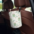 thumbnail image 5 of Wukai Frog and Mushrooms Print Car Trash Can - Easy to Clean Hanging Garbage Bin - Removable Liner - Leak-Car Garbage Can - Waterproof Trash Can for Car and SUV, 5 of 7