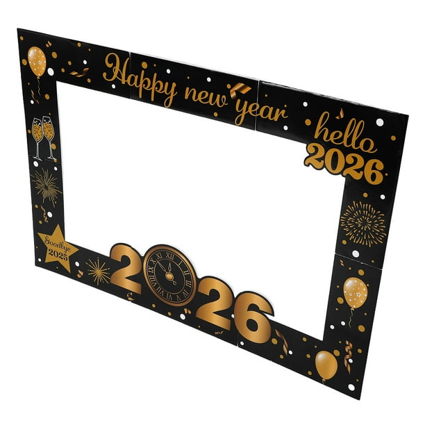 unbranded Marco Fotográfico Para Fiesta De Año Nuevo 2026 Con Accesorios Multifuncionales Y Montaje Fácil