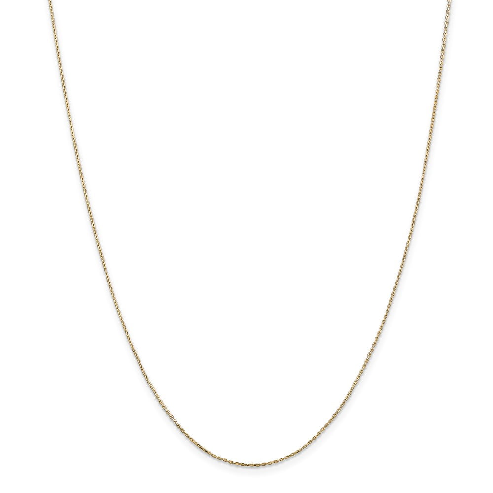 Mia Diamonds 14k WG 1.15mm Machine-made Rope Chain Necklace