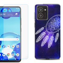 For HMD Vibe Shockproof Phone Case Cover with Tempered Glass Screen Protector, by OneToughShield - Dream Catcher