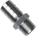thumbnail image 4 of ICT Billet Straight 3/8" NPT Pipe to 5/8" .625" Hose Barb Fitting Bare Aluminum National Pipe Thread Connector Fluid or Air Designed & Manufactured in the USA AN840-10-06A, 4 of 20