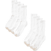 Gold Toe Men's White Full Cushioned Foot Cotton Crew Socks 8 Pack One Size