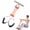 orange, variant on 3-Tube Foot Pedal Resistance Band Sit-Up Pull Rope, Portable Abdominal Workout Tummy Trainer, Multifunctional Home Gym Stretch Equipment for Leg Arm Waist Exercise