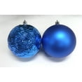 thumbnail image 2 of 2CTS 100MM SHATTERPROOF ORNAMENTS-BLUE, 2 of 3
