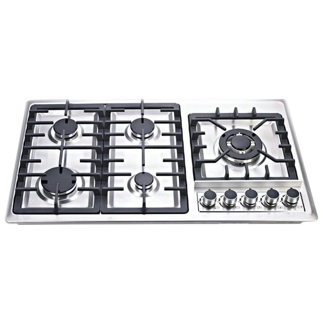 Parrilla Empotrable a Gas Disa Home disa 5 Quemadores-Lateral Encendido Electrónico Acero Inoxidable 86 x 50 cm