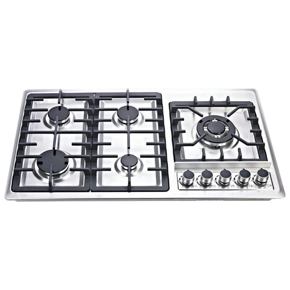 Parrilla Empotrable a Gas Disa Home disa 5 Quemadores-Lateral Encendido Electrónico Acero Inoxidable 86 x 50 cm