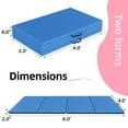 thumbnail image 2 of Signature Fitness 4ft x 8ft x 2in Folding Gymnastics Mat, 4-Panel Exercise Mat with Handles, PVC Leather + EPE Foam, Multiple Colors, 2 of 5