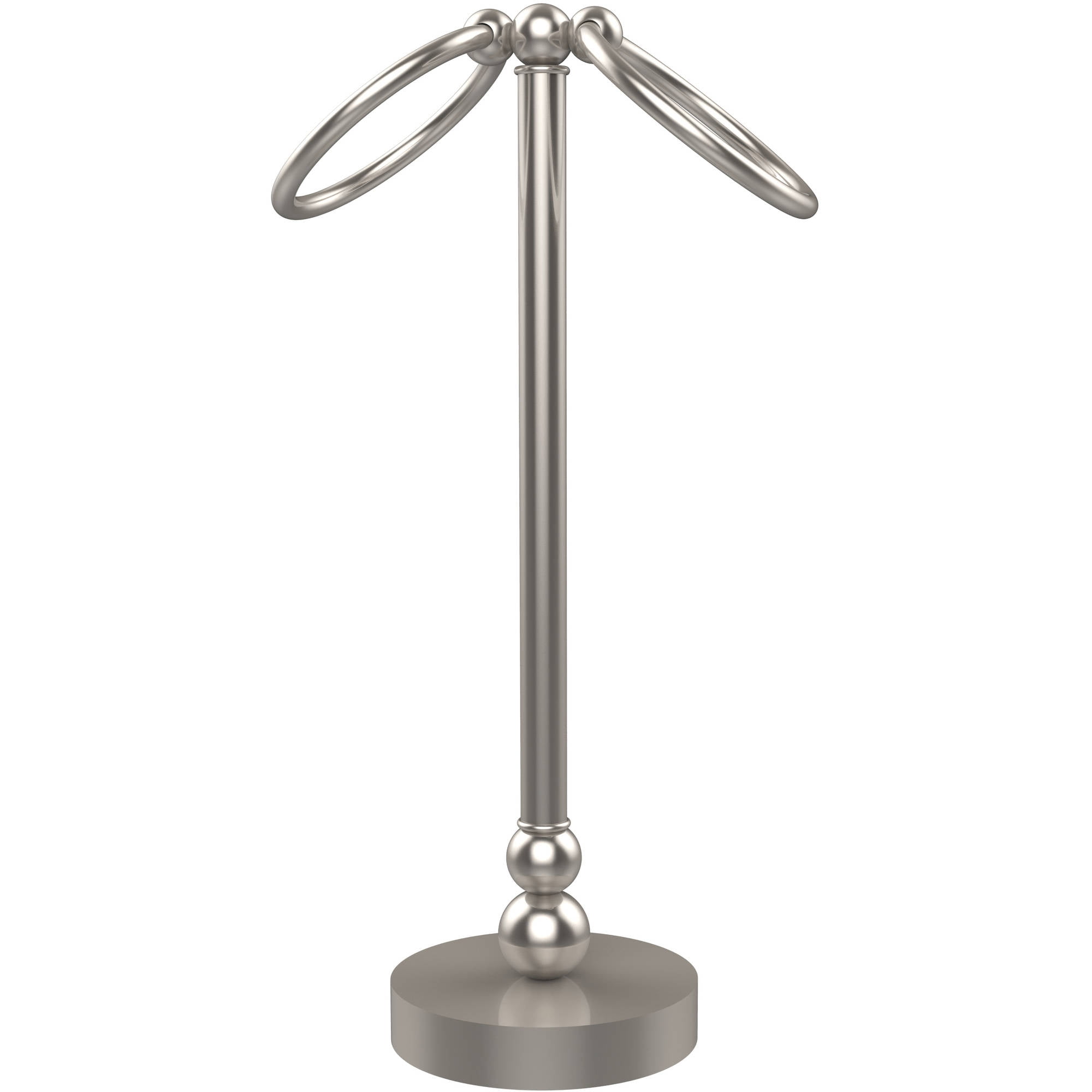 Vanity Top 2 Towel Ring Guest Towel Holder in Satin Nickel Walmart
