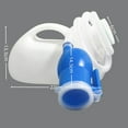 thumbnail image 5 of Callipe Large Capacity Urinal Bottle 2000ml Measure Urine Leak-Proof Splash-Proof Design Long Tube Portable Men Urinal, 5 of 8