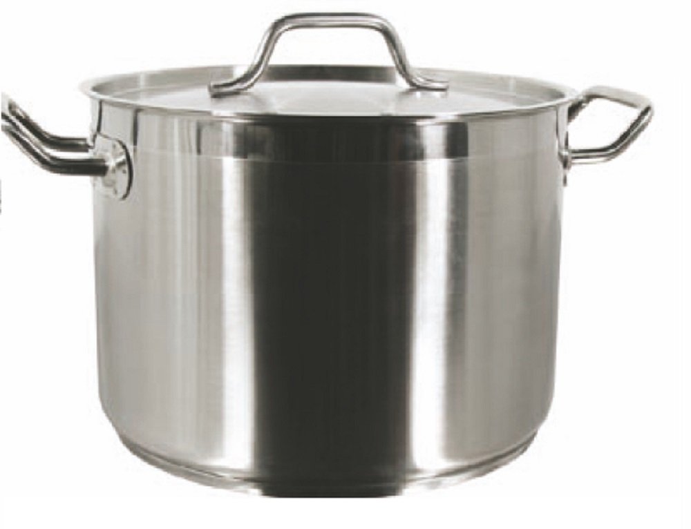 STOCK POT with LID 18/8 STAINLESS STEEL MULTIPLE SIZES 8 qt TO 100 qt