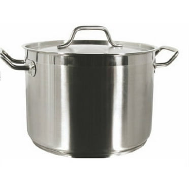 STOCK POT with LID 18/8 STAINLESS STEEL MULTIPLE SIZES 8 qt TO 100 qt (80 qt)