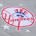 thumbnail image 6 of Women's Mitchell & Ness Heather Gray New York Yankees Pep Rally Cropped Boxy T-Shirt, 6 of 7