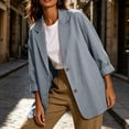 thumbnail image 4 of CHGBMOK Blazers for Women Business Casual Long Sleeve Suit Jacket Lapel Button Down Suit Jacket with Pockets, 4 of 9