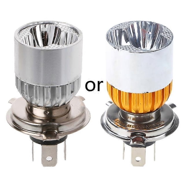 Motorcycle Headlight 3 LED Bulbs Hi/Lo Beam 12-80V LED Motorbike Headlight