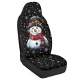 thumbnail image 2 of Chririnla Easy to Install Car Seat Covers for Automobile, Stretchy Fabric Lightweight Auto Seat Cover Set, Christmas Snowman Pattern, 2 of 7