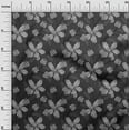 thumbnail image 3 of oneOone Velvet Gray Fabric Floral Retro Sewing Craft Projects Fabric Prints By Yard 58 Inch Wide, 3 of 5